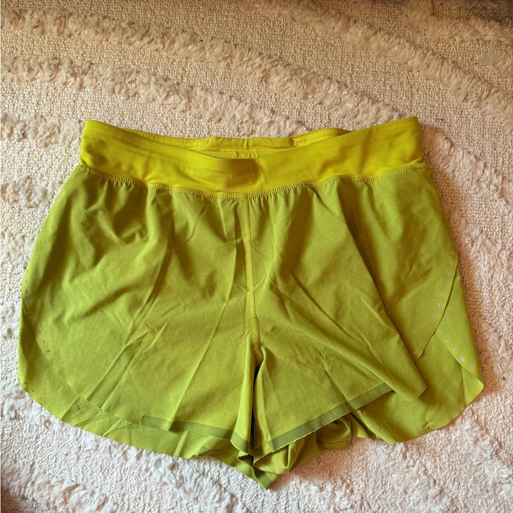 Lululemon fast and free Women's Yellow Shorts